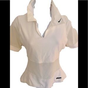 Nike DryFit Shirt -M white , polyester spandex